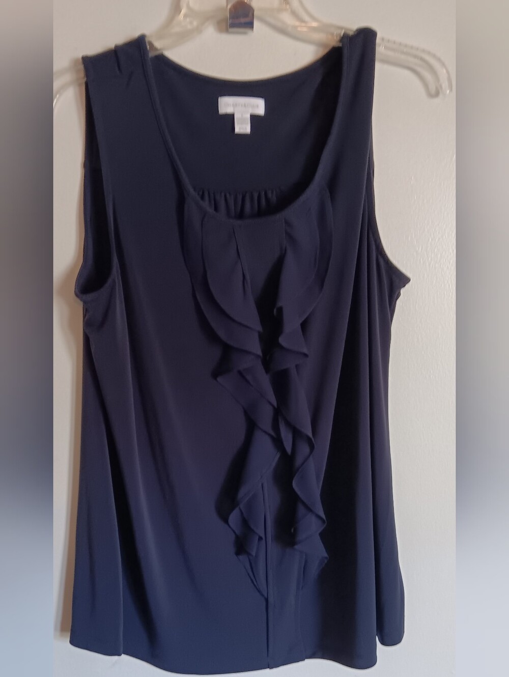 Charter Club Sleeveless Top with a Scoop Neckline